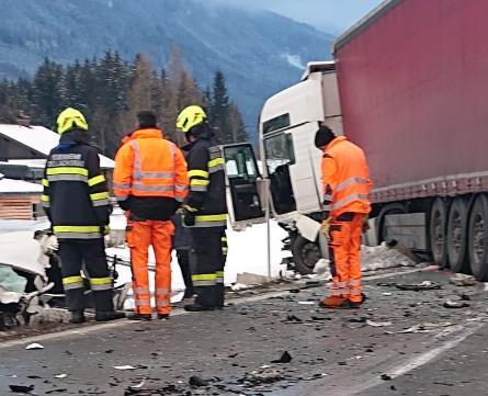 Schwerer Verkehrsunfall in Dellach