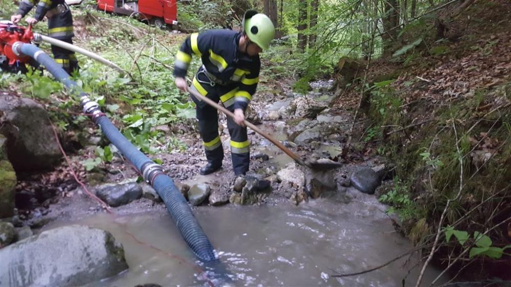 Brand bei der Tröbelsberger Mühle