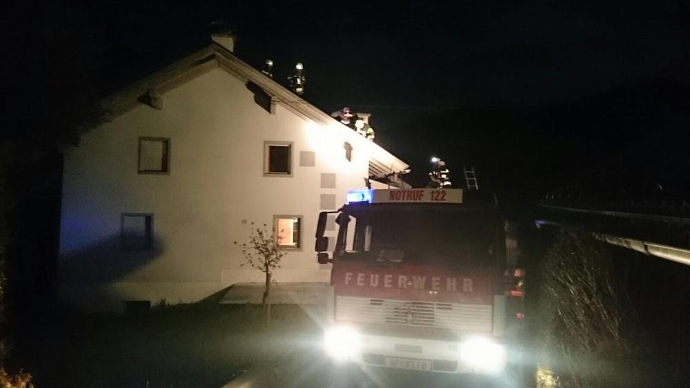 Dachstuhlbrand in Irschen