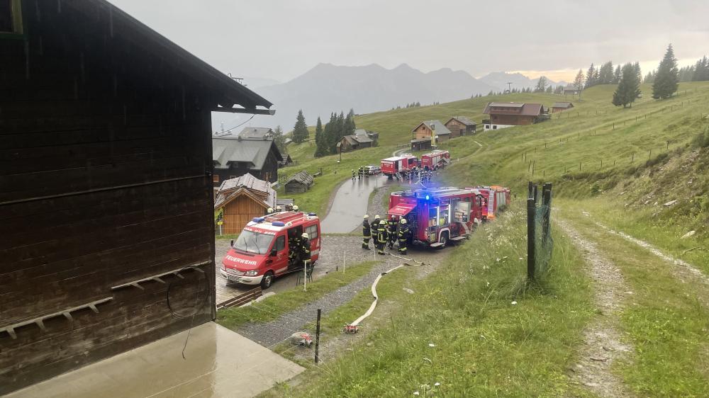 Kaminbrand auf der Emberger Alm